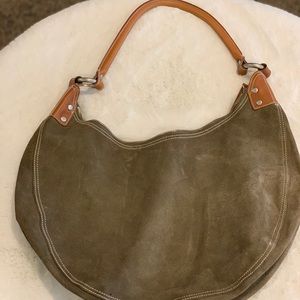 Suede handbag. Large hobo bag from The Gap!